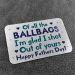 Rude Fathers Day Gift For Dad Metal Wallet Card Funny Gift