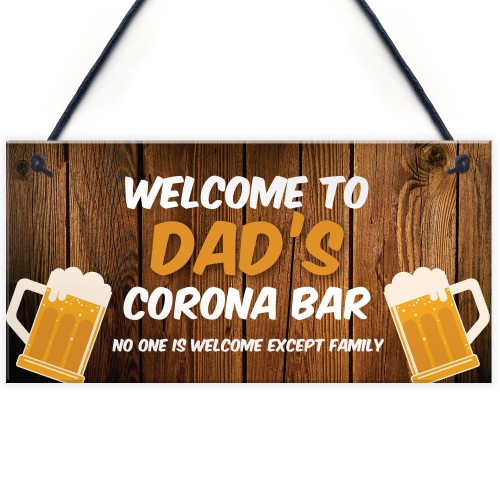 Personalised Novelty Corona Quarantine Bar Sign Novelty Gifts