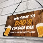 Personalised Novelty Corona Quarantine Bar Sign Novelty Gifts