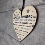 Thank You Gifts For Grandad Wood Heart Grandad Fathers Day