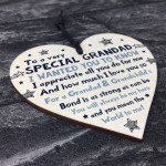 Thank You Gifts For Grandad Wood Heart Grandad Fathers Day