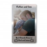 Personalised Fathers Day Gift From Son Photo Card FATHER SON