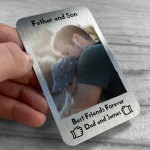 Personalised Fathers Day Gift From Son Photo Card FATHER SON