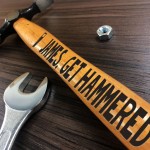 PERSONALISED Novelty Birthday Engraved Hammer Gift For Him