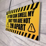 Funny Quarantine Social Distance Gifts Novelty Man Cave Sign