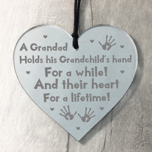 Special Gift For Grandad For Fathers Day Birthday Mirror Acrylic