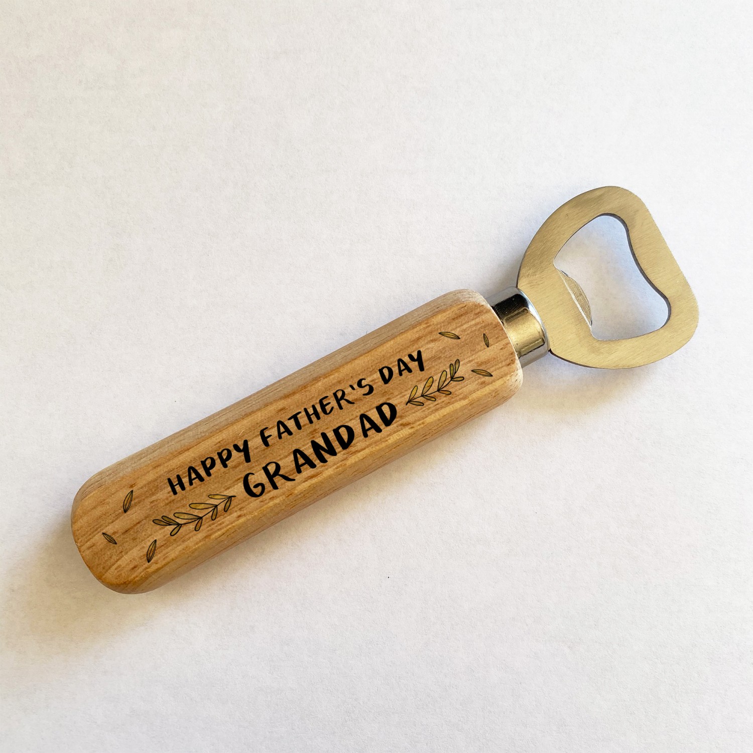 Grandad Wooden Bottle Opener Novelty Fathers Day Gift For Him