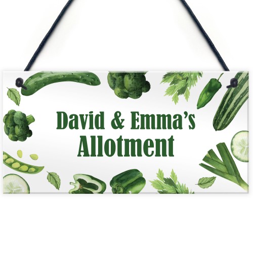 Personalised Allotment Sign Novelty Greenhouse Garden Decor