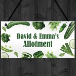 Personalised Allotment Sign Novelty Greenhouse Garden Decor