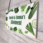 Personalised Allotment Sign Novelty Greenhouse Garden Decor