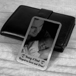 Personalised Step Dad Metal Photo Card Gift For Fathers Day Gift