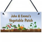 Personalised Vegetable Patch Sign Allotment Greenhouse Gifts