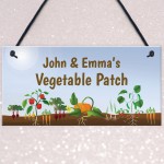 Personalised Vegetable Patch Sign Allotment Greenhouse Gifts