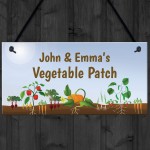 Personalised Vegetable Patch Sign Allotment Greenhouse Gifts