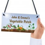 Personalised Vegetable Patch Sign Allotment Greenhouse Gifts