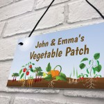 Personalised Vegetable Patch Sign Allotment Greenhouse Gifts