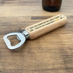 Special Gift For Dad From Daughter Son Wooden Bottle Opener