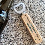 Personalised Gift For Brother Birthday Wooden Bottle Opener Gift