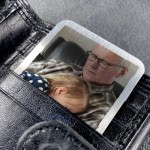 Personalised Great Grandad Gifts Metal Photo Card Birthday Gift