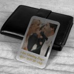 Personalised Wedding Anniversary Gift Metal Photo Card Gifts