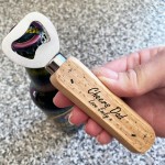 Funny Gift For Dad Personalised Wooden Bottle Opener Gift