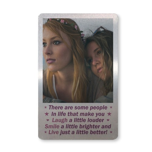 Special Best Friend Gift Birthday Xmas Metal Wallet Card Insert