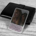 Special Best Friend Gift Birthday Xmas Metal Wallet Card Insert