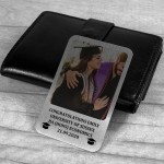 Personalised Graduation Gift Metal Wallet Card Insert Gift