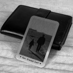 Grandad Birthday Christmas Gift Metal Wallet Insert Personalised