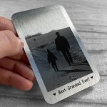 Grandad Birthday Christmas Gift Metal Wallet Insert Personalised