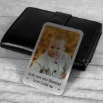 Personalised Birthday Christmas Gift For Grandad Metal Wallet In