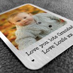 Personalised Birthday Christmas Gift For Grandad Metal Wallet In