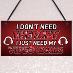 Funny Gaming Sign Neon Effect Hanging Bedroom Sign Gamer Gift