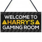 Personalised Gaming Room Sign For Son Dad Brother Bedroom