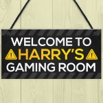 Personalised Gaming Room Sign For Son Dad Brother Bedroom