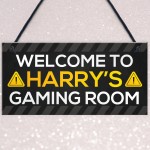 Personalised Gaming Room Sign For Son Dad Brother Bedroom