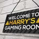 Personalised Gaming Room Sign For Son Dad Brother Bedroom