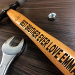 Funny Gift For Brother Christmas Birthday Engraved Hammer Gift