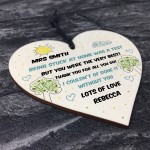 Thank You Gift Lockdown Teacher Assistant Personalised Heart