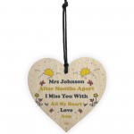 Teacher Assistant Gift In Lockdown Thank You Heart Personalised