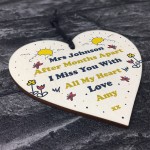 Teacher Assistant Gift In Lockdown Thank You Heart Personalised