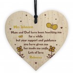 Thank You Gift Plaque For Teacher Assistant Personalised Heart