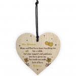 Thank You Gift Plaque For Teacher Assistant Personalised Heart