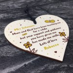 Thank You Gift Plaque For Teacher Assistant Personalised Heart