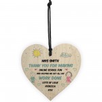 Special Thank You Gift For Teacher Assistant Heart Personalised