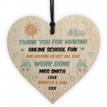 Teacher Teaching Assistant Thank You Gift Heart Personalised