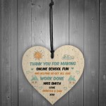 Teacher Teaching Assistant Thank You Gift Heart Personalised