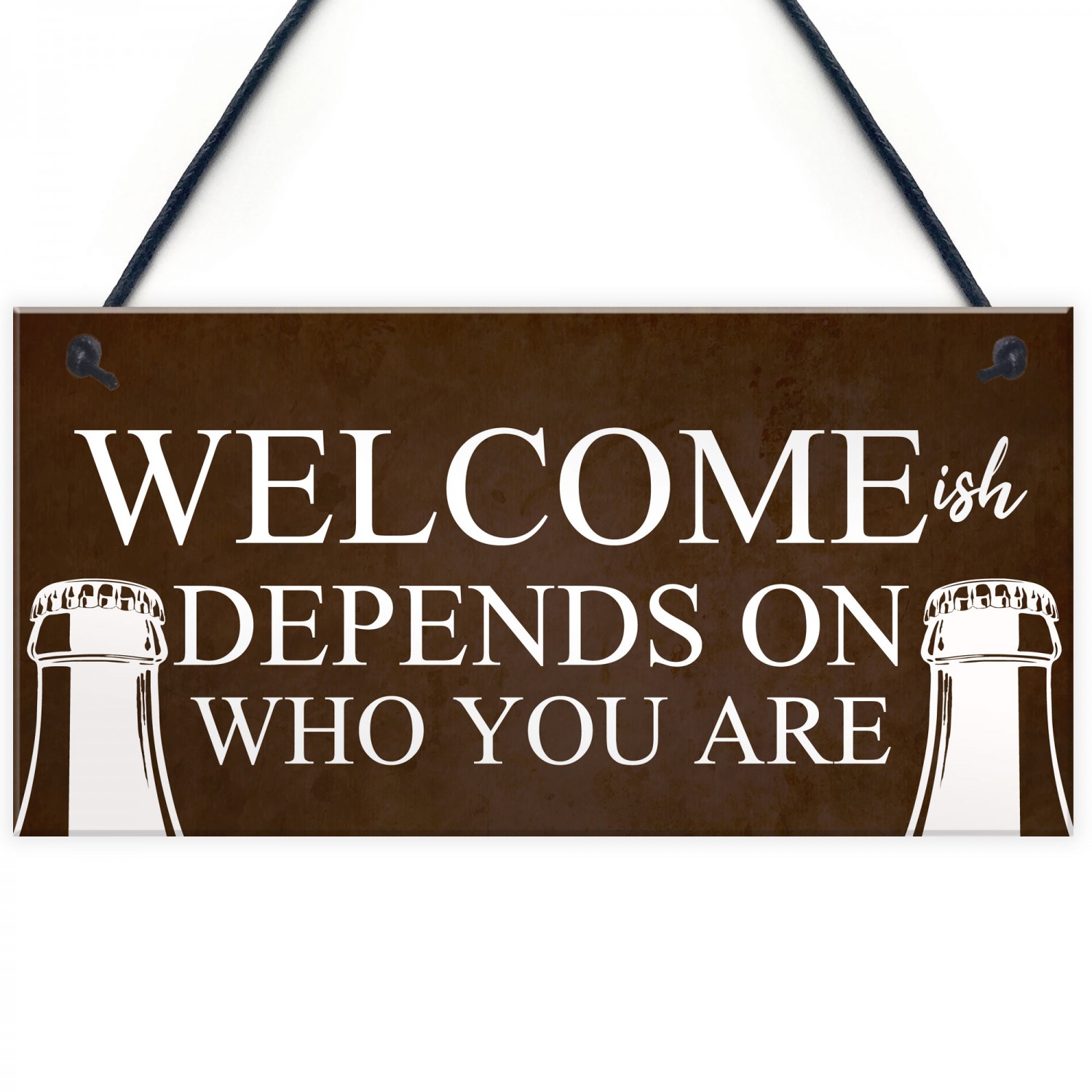 Funny Bar Welcome Sign Novelty Man Cave Gifts Home Bar Decor