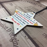 Cute Poem For Teacher Wooden Star Thank You Gift For Assistant