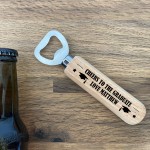 Cheers Graduate Personalised Graduation Gift Wood Bottle Opener